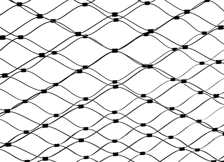 Abstract Chain Link Fence Photograph by Marilyn Hunt