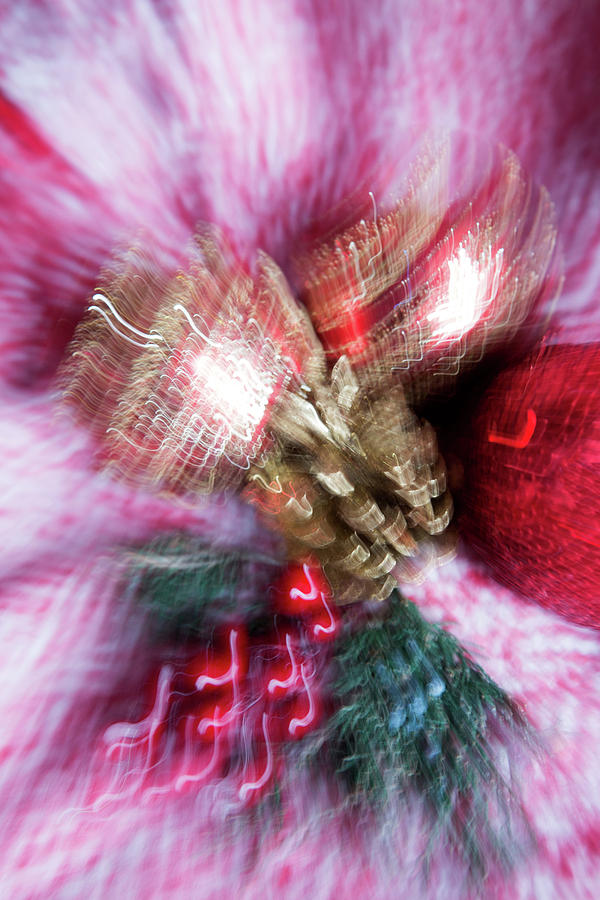 Abstract Christmas 5 Photograph by Rebecca Cozart
