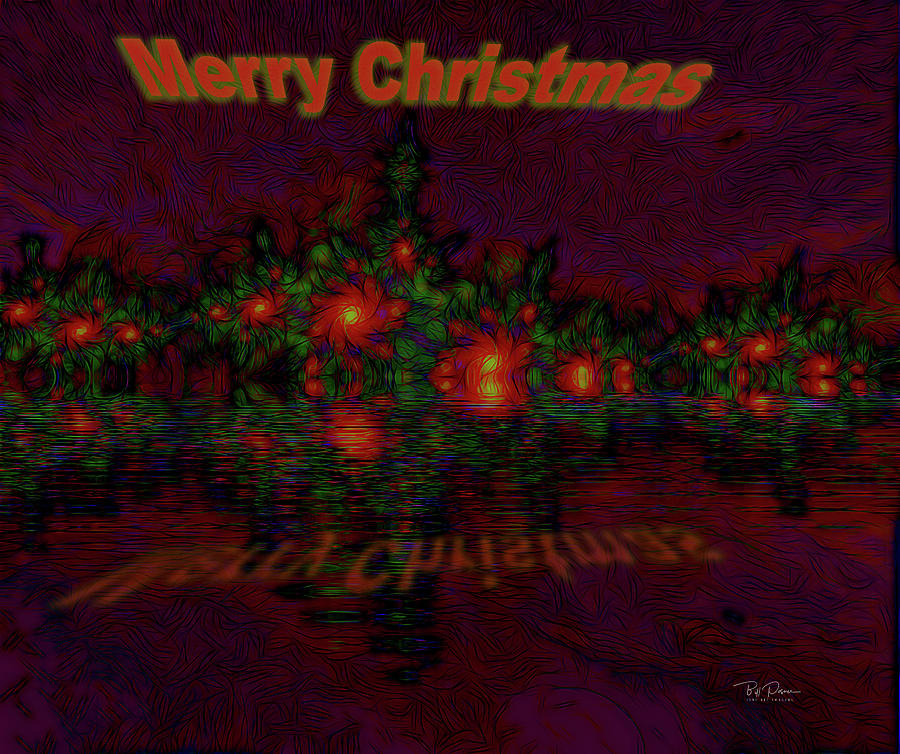 Abstract Christmas Digital Art by Bill Posner