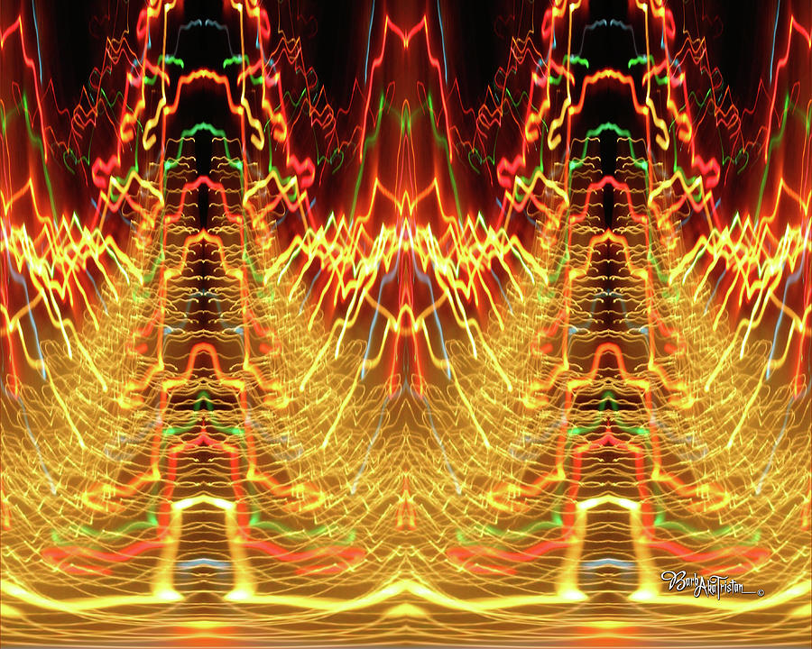 Abstract Christmas Lights #175 Photograph by Barbara Tristan