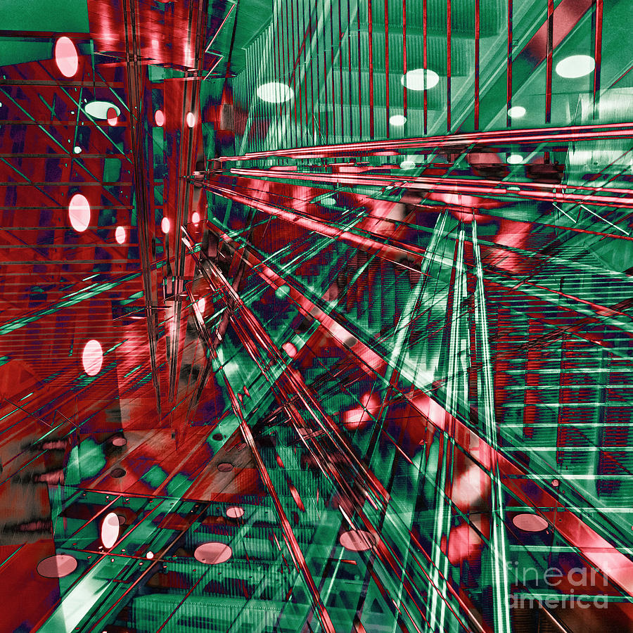 Music Digital Art - Red Berlin Sound by Silva Wischeropp
