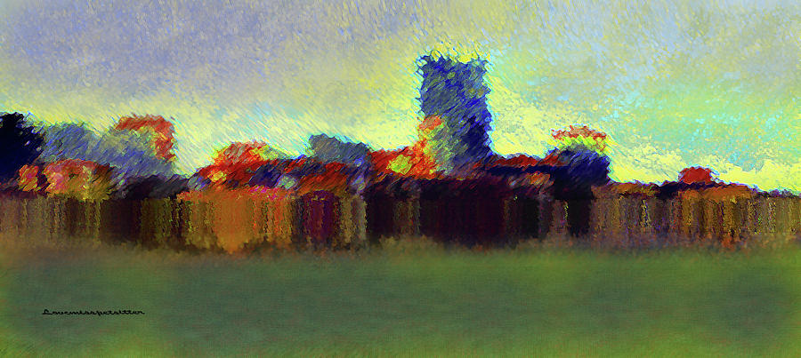 Abstract City  Painting #1 Digital Art by Miss Pet Sitter