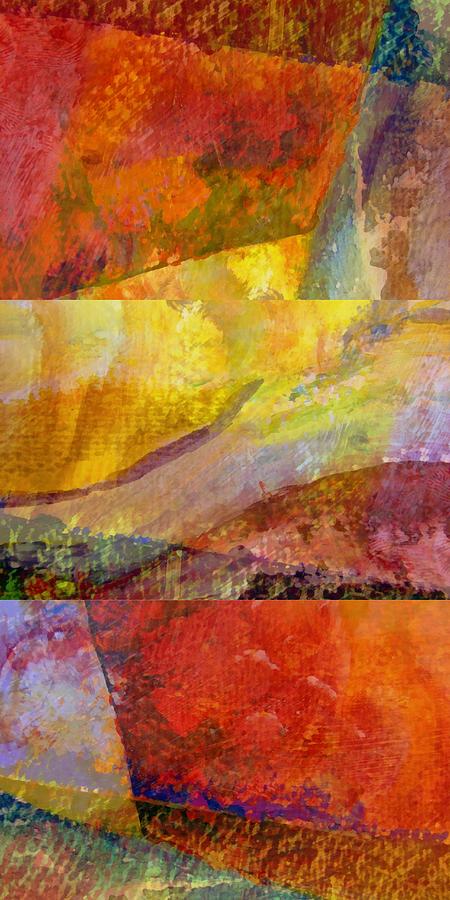 Abstract Collage No. 3 Painting by Michelle Calkins