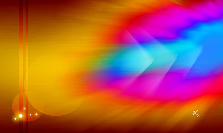Abstract color blast Digital Art by John Wills - Pixels