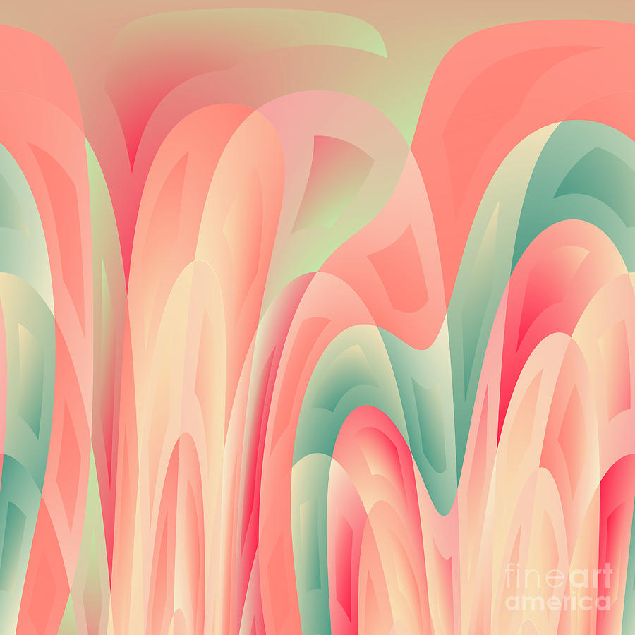 Abstract Digital Art - Abstract color harmony by Gaspar Avila