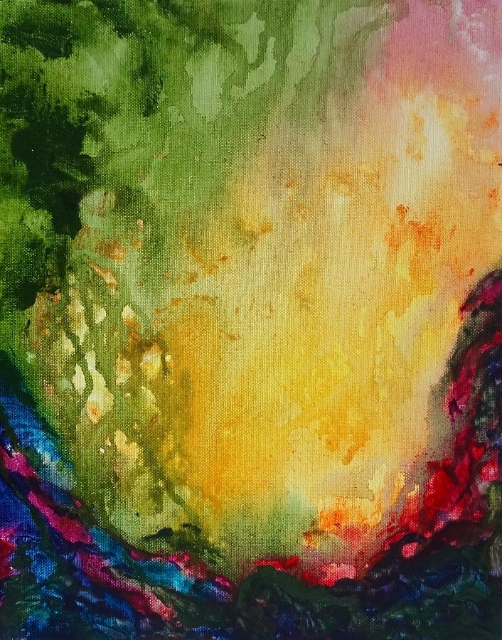 Abstract Color Splash Painting by Michelle Pier