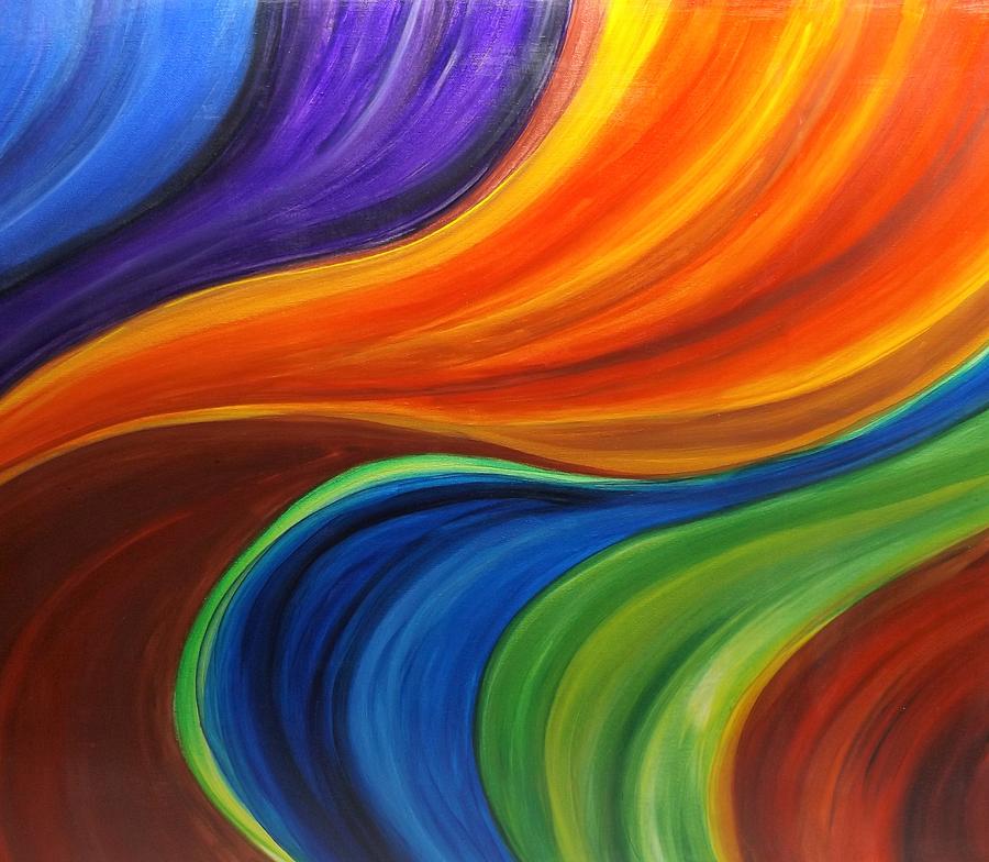 Abstract color painting