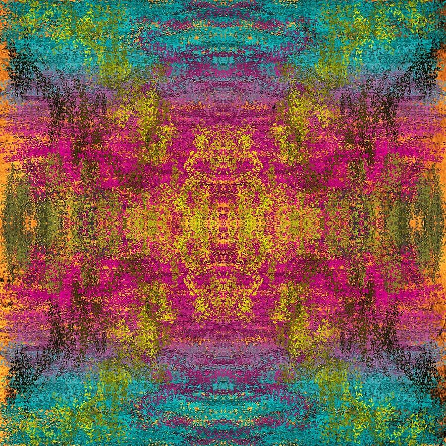 Abstract Digital Art - Abstract Colorful Boho Art by Brandi Fitzgerald
