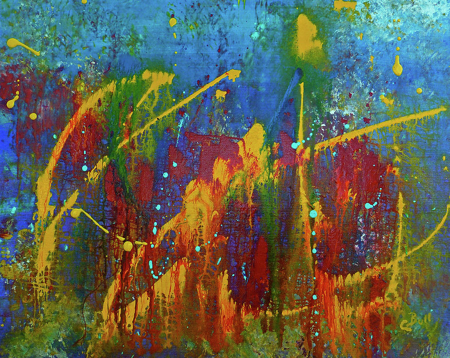 Abstract Painting - Abstract Colors by Claire Bull