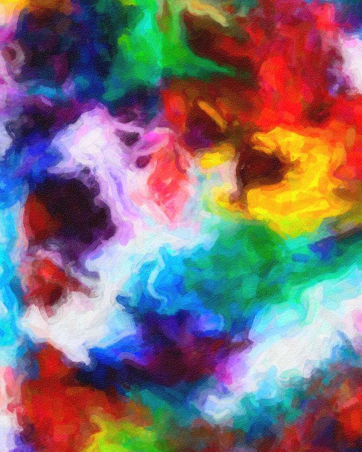 Abstract Colors  in watercolors  3 Painting by Celestial Images