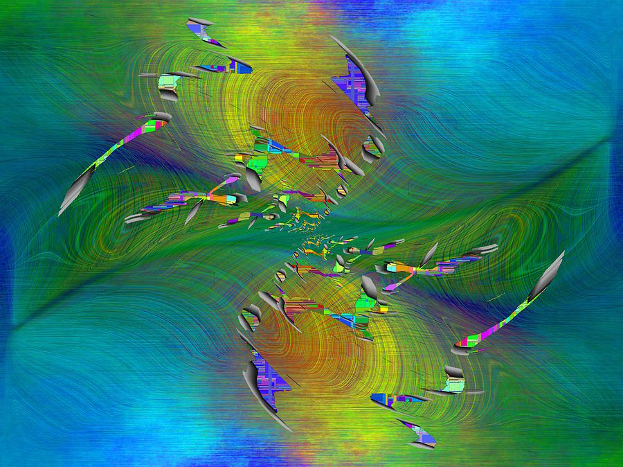 Tim Allen Digital Art - Abstract Cubed 359 by Tim Allen