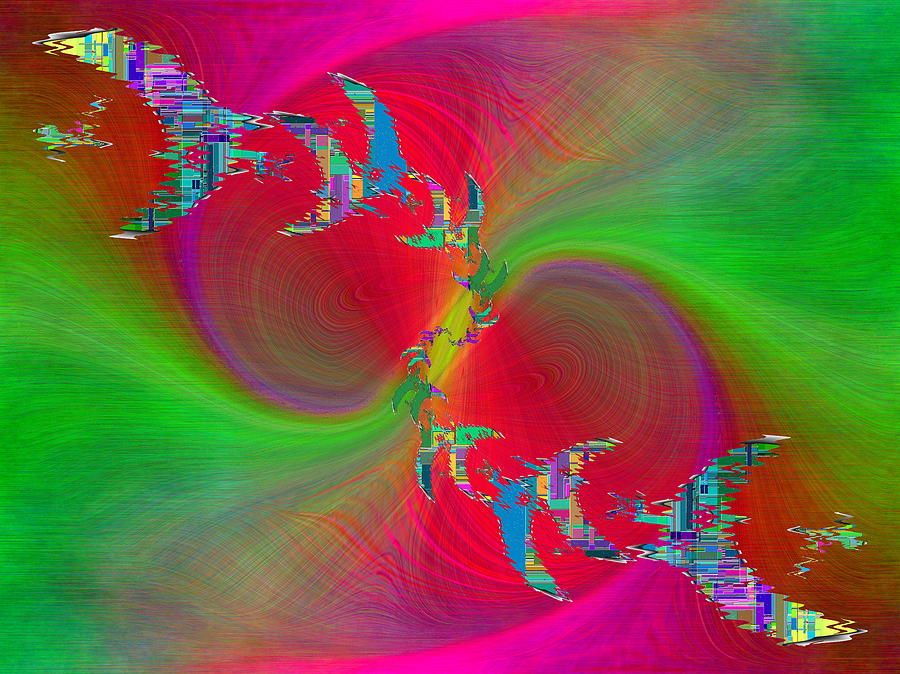 Tim Allen Digital Art - Abstract Cubed 383 by Tim Allen
