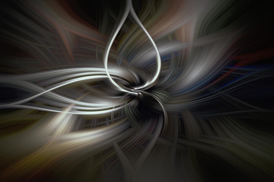 Abstract Dark Flower by Diane Dugas Abstract Dark Flower by Diane Dugas