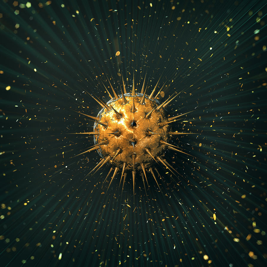 Abstract Dark Sphere Digital Art by Konstantin Sevostyanov