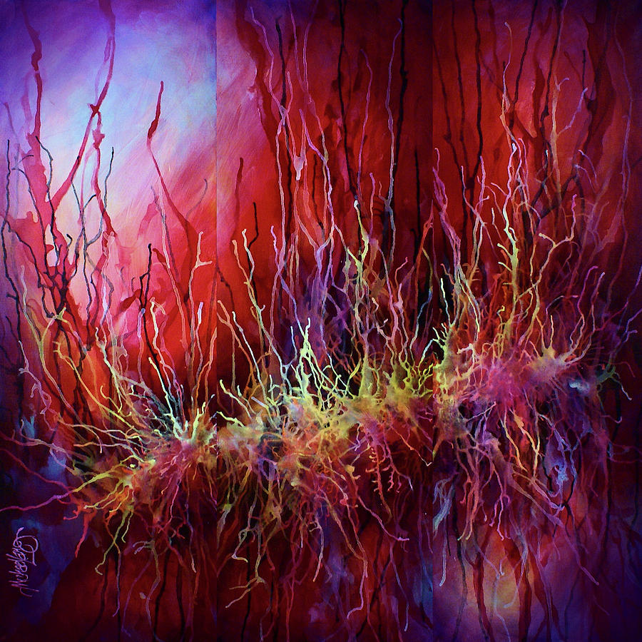 Abstract design 110 Painting by Michael Lang