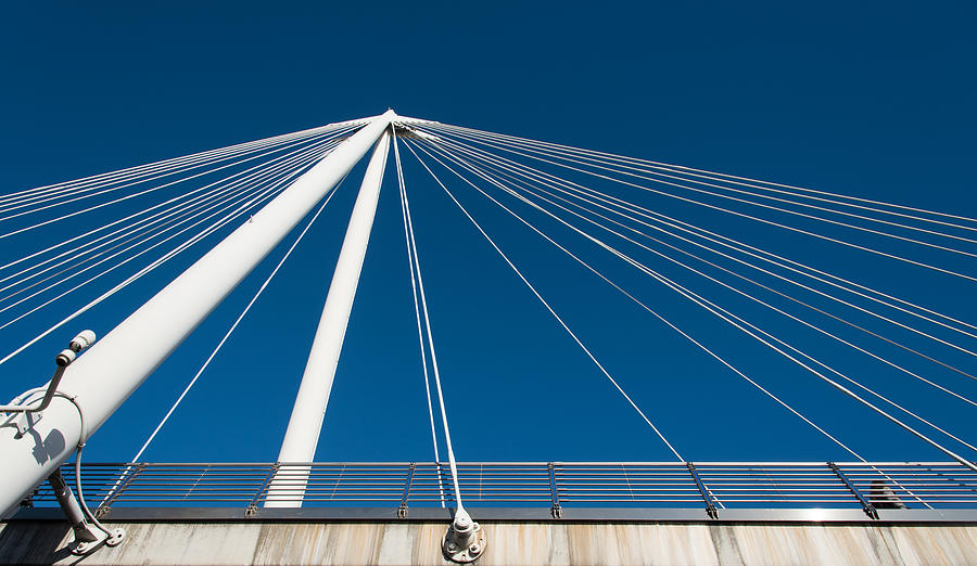 Abstract details of a  Modern Bridge architecture Photograph by Michalakis Ppalis