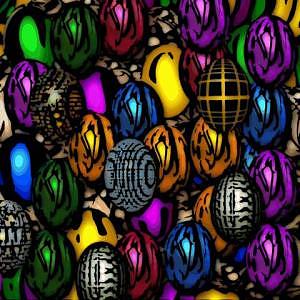 Eggs Digital Art - Abstract Digitial Eggs by Caroline Lifshey Eggs Digital Art - Abstract Digitial Eggs by Caroline Lifshey