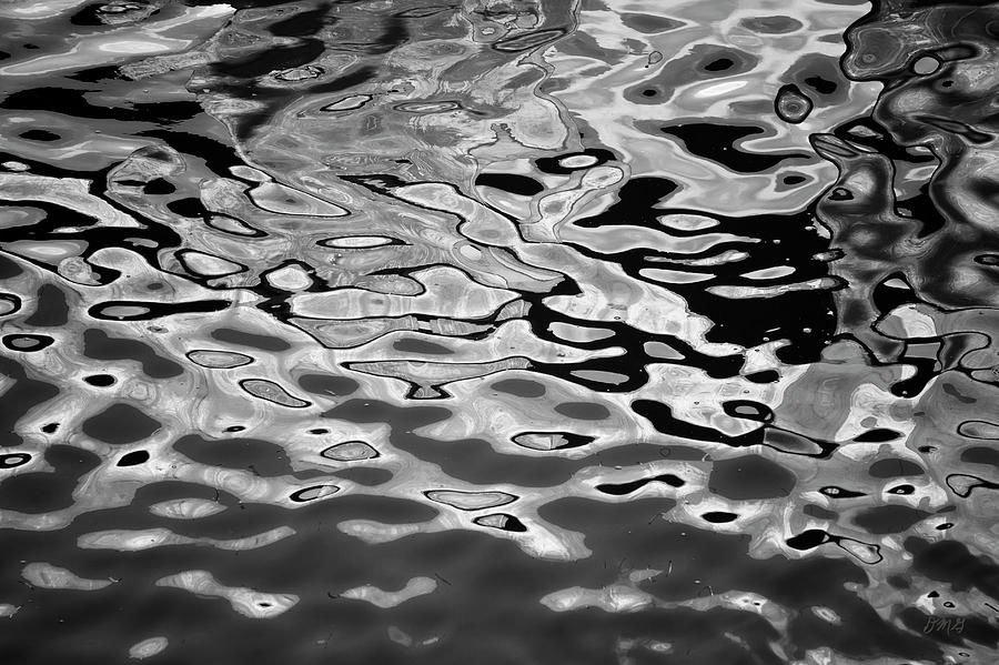 Abstract Dock Reflections I BW Photograph by David Gordon