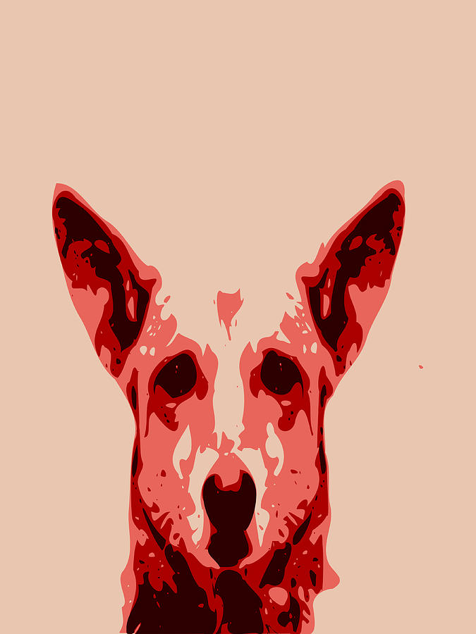 Abstract Dog Contours Digital Art