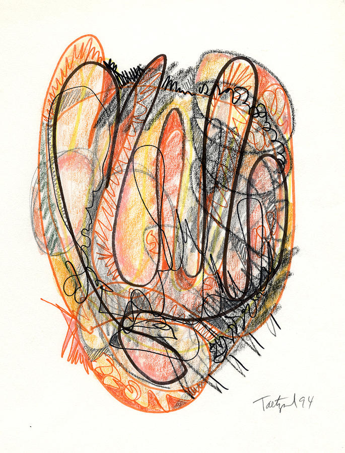 Abstract Drawing Forty-Five Drawing by Lynne Taetzsch