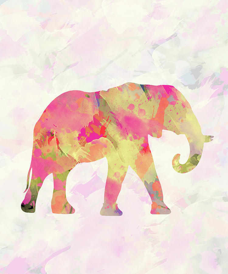 Abstract Digital Art - Abstract Elephant  by Amir Faysal