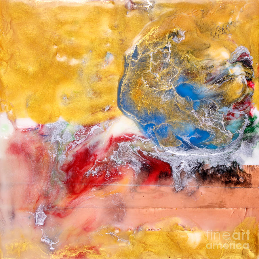 Abstract Encaustic Painting Painting by Edward Fielding