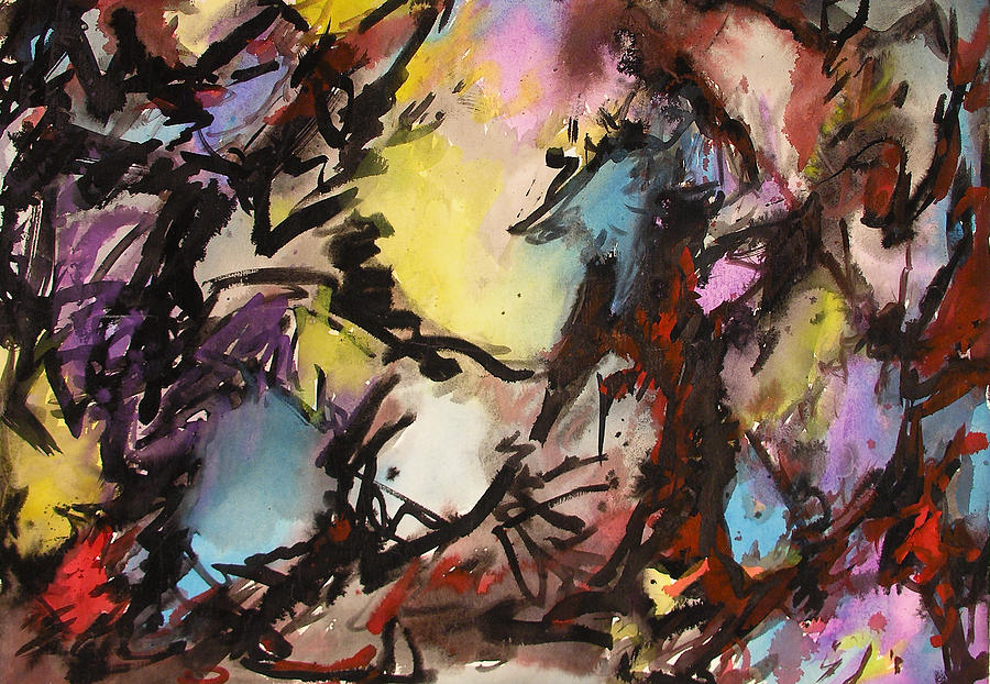 Abstract Expressive 015 Painting by Joe Michelli