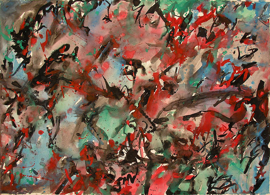 Abstract Expressive 019 Painting by Joe Michelli