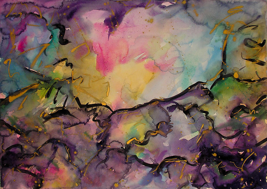 Abstract Expressive 022 Painting by Joe Michelli