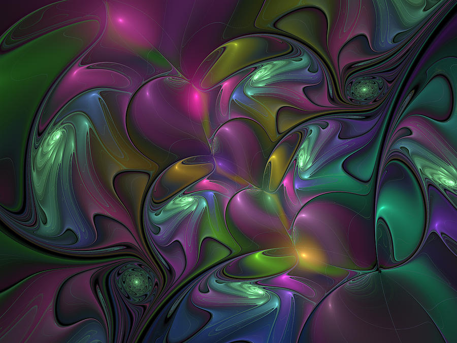 Abstract Fantasy Fractal Digital Art by Gabiw Art