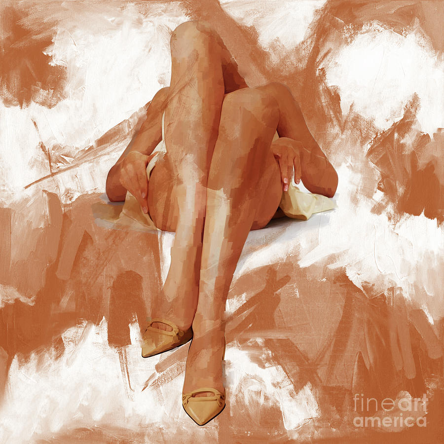 Abstract Female Legs 02 Painting by Gull G
