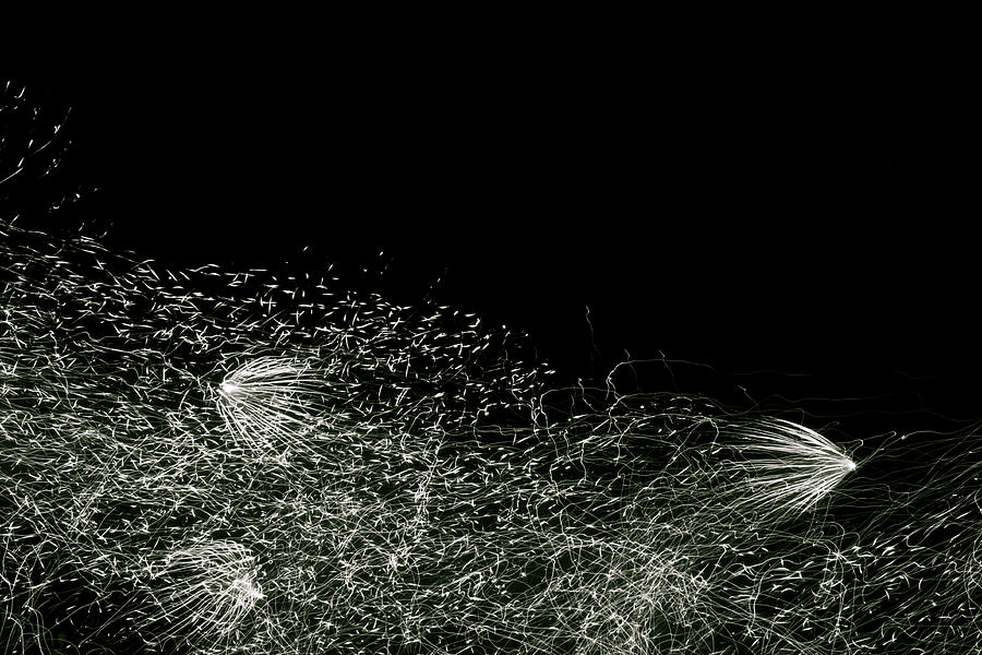 Abstract Photograph - Abstract Fireworks II by Happy Lourie