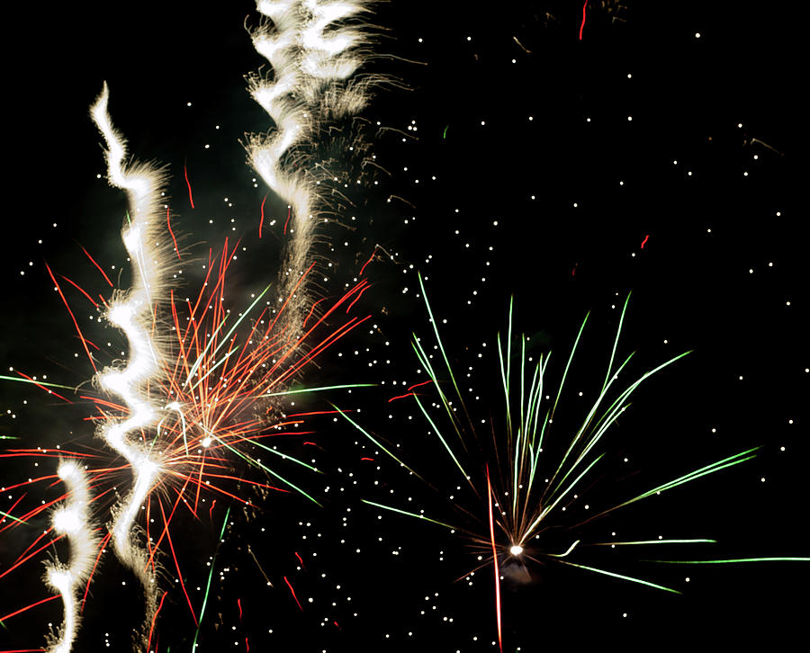 Abstract Fireworks ii Photograph by Helen Jackson