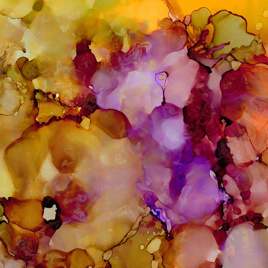 Abstract Floral #22 Painting by Laurie Williams