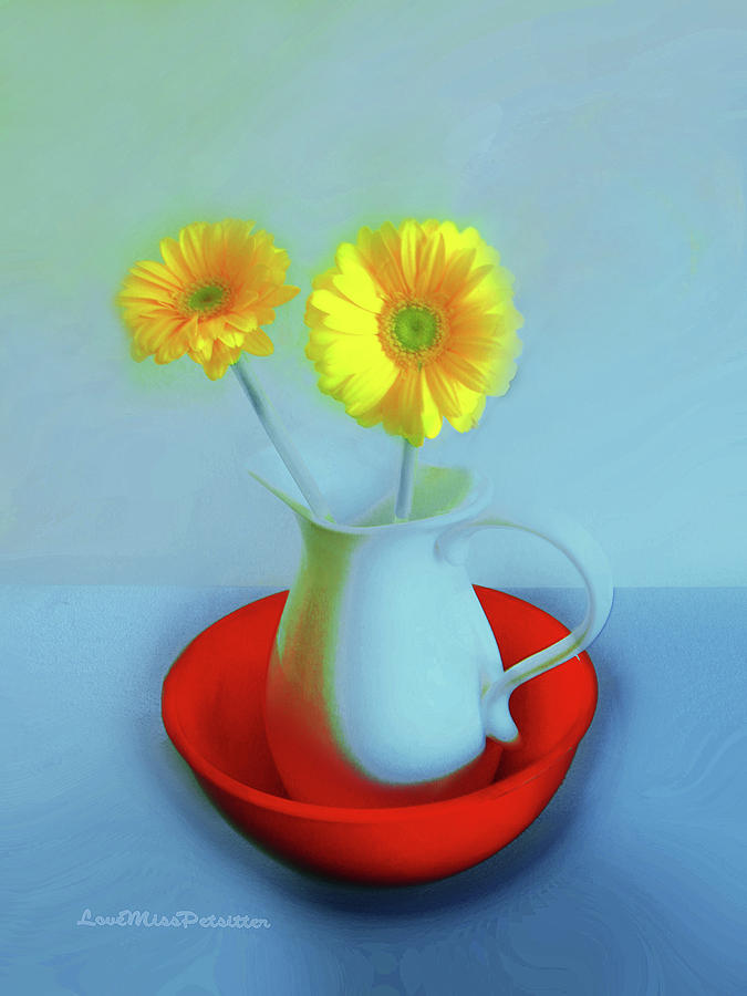 Art Gallery Online Digital Art - Abstract Floral Art 267 by Miss Pet Sitter