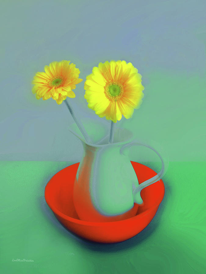 Art Gallery Online Digital Art - Abstract Floral Art 299 by Miss Pet Sitter