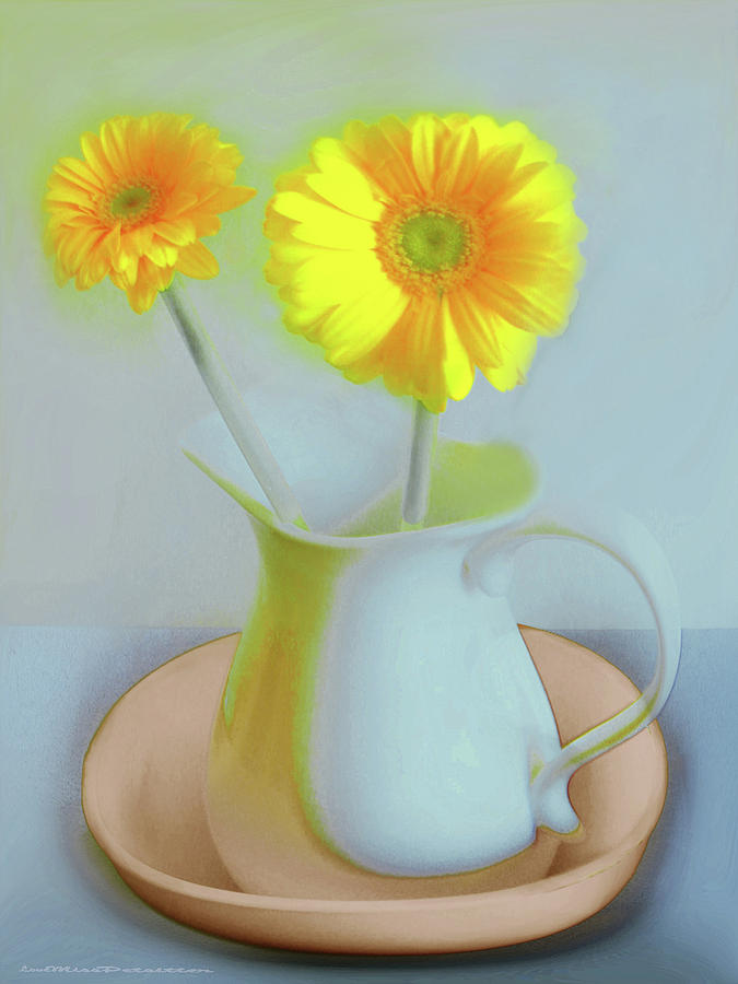 Art Gallery Online Digital Art - Abstract Floral Art 303 by Miss Pet Sitter