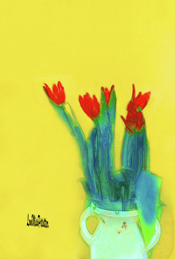 Arts Digital Art - Abstract Floral Art 345 by Miss Pet Sitter