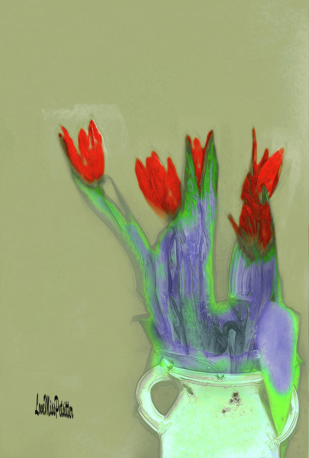 Arts Digital Art - Abstract Floral Art 346 by Miss Pet Sitter