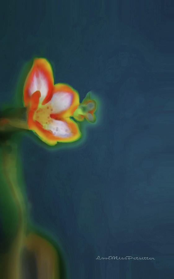 Abstract Digital Art - Abstract Floral Art 68 by Miss Pet Sitter
