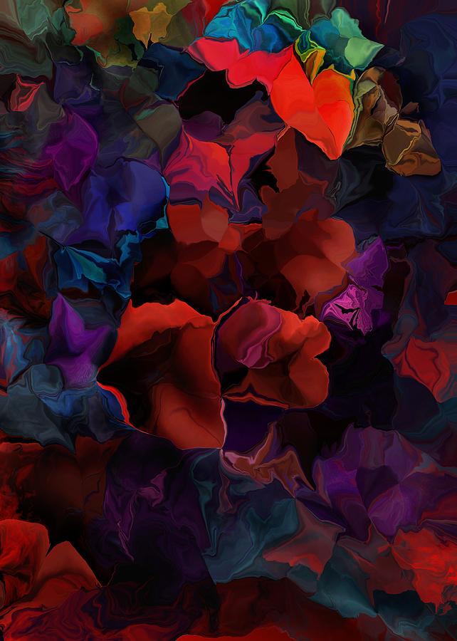 Abstract Floral Fantasy 072216 Digital Art by David Lane