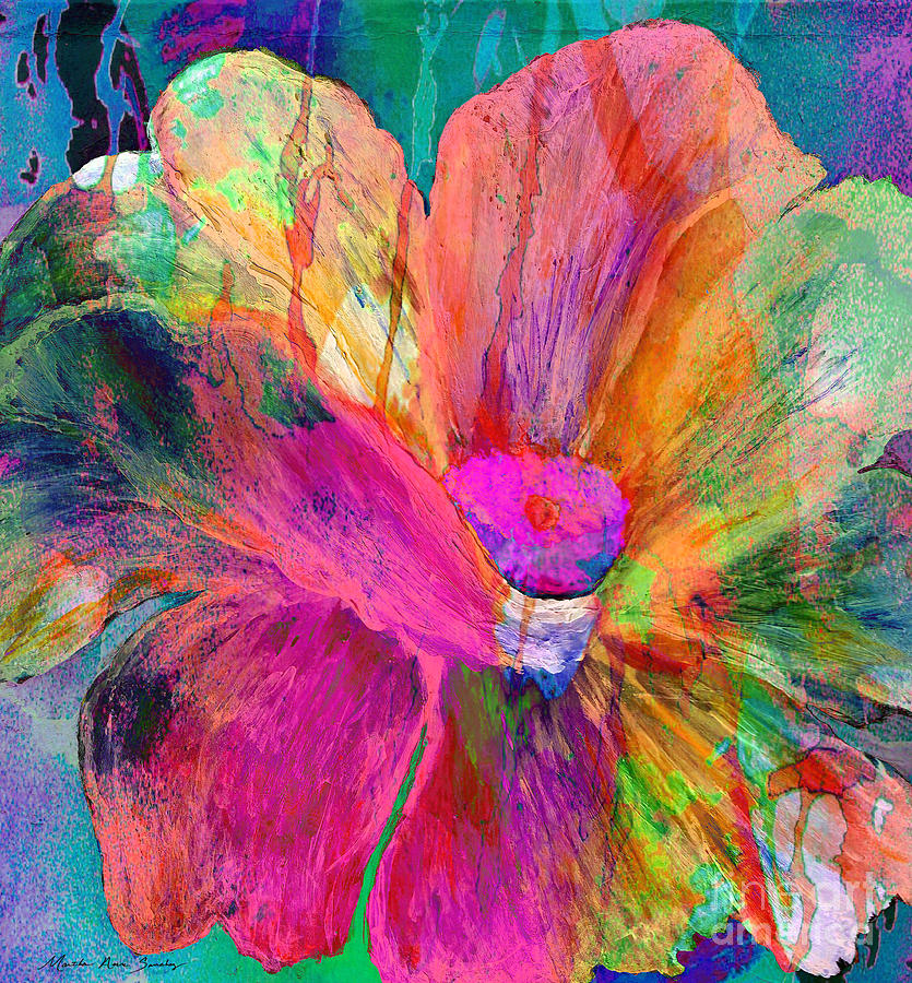 Abstract Floral Painting 12 Painting by Mas Art Studio