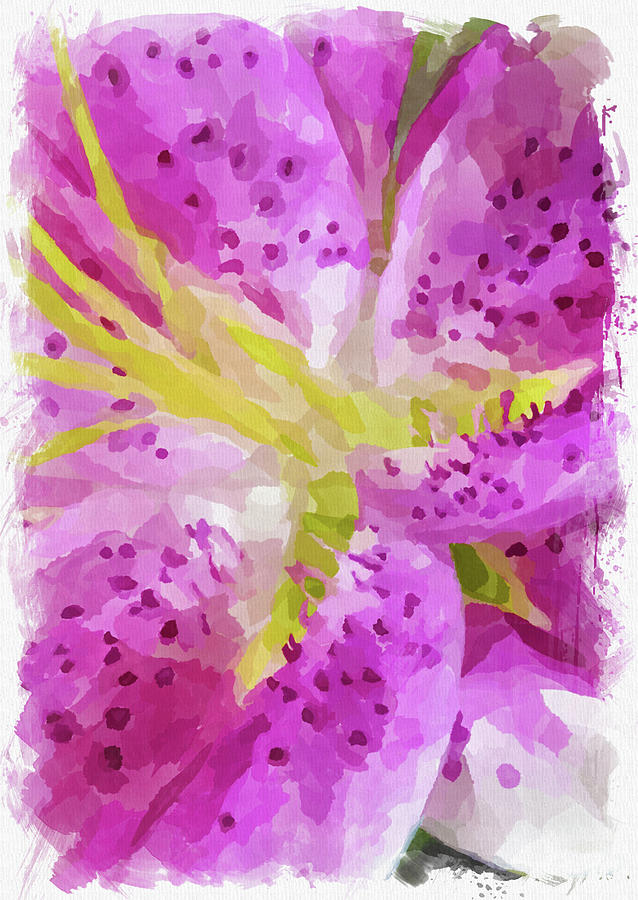 Abstract Flower Watercolor XXIV Photograph by Ricky Barnard