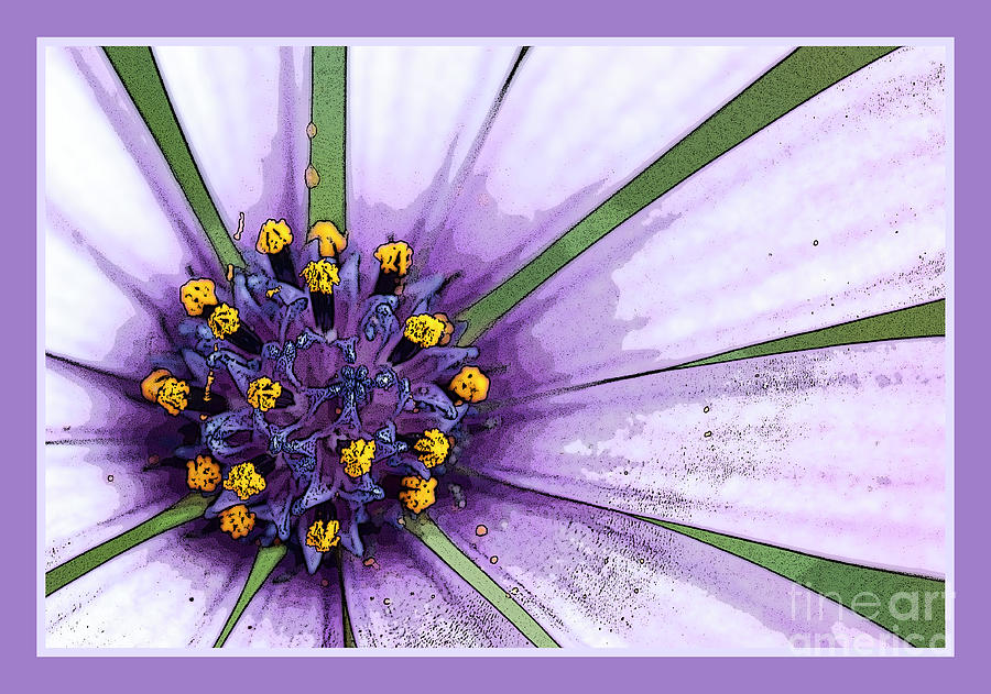 Abstract Flower Digital Art by Wendy Wilton