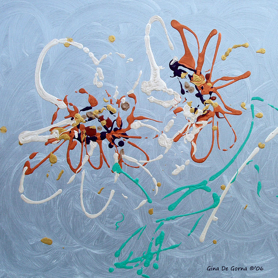 Abstract Flowers 2 Painting by Gina De Gorna