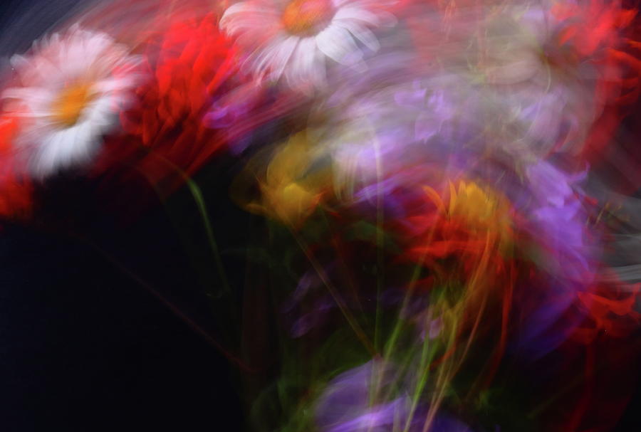 Abstract Photograph - Abstract Flowers One by Jeff Townsend