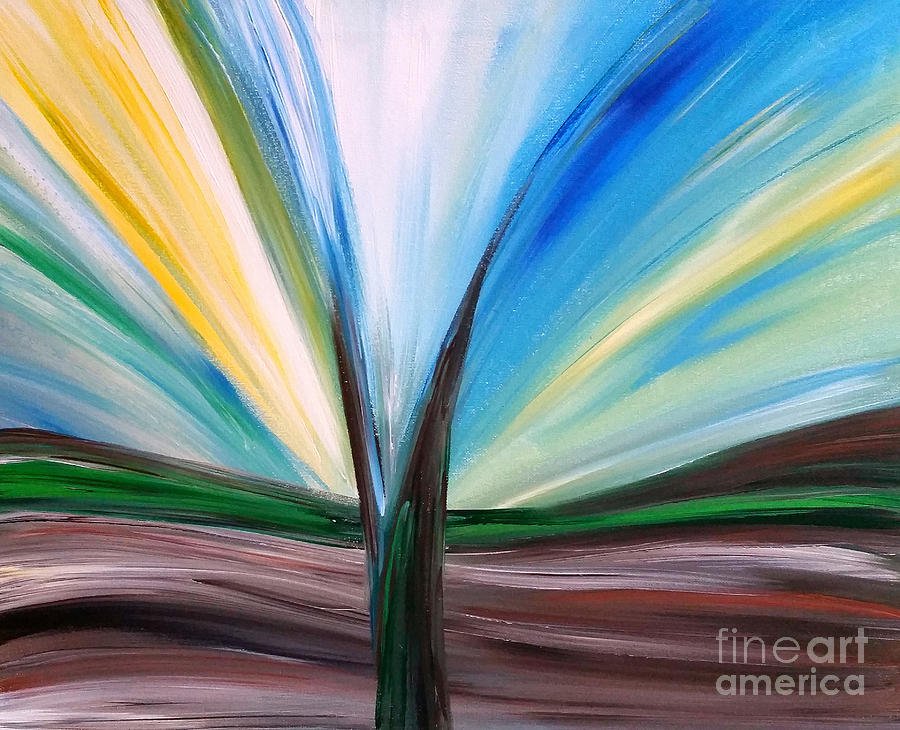 Abstract Painting - Abstract Free by Tracy Delfar