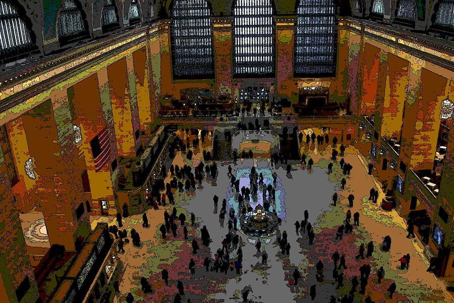 Abstract - From Catwalk of Grand Central Terminal Photograph by Jacqueline M Lewis
