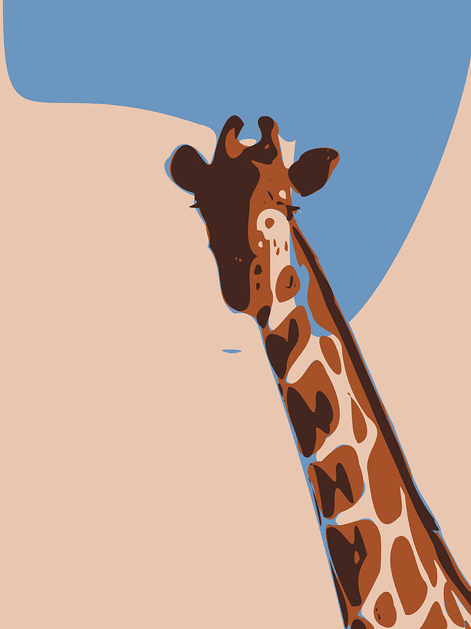 Abstract Giraffe Digital Art by Keshava Shukla