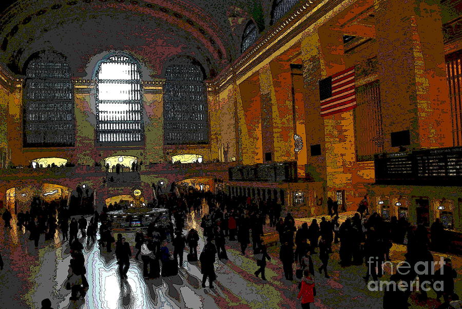 Abstract - Grand Central Main Concourse Photograph by Jacqueline M Lewis